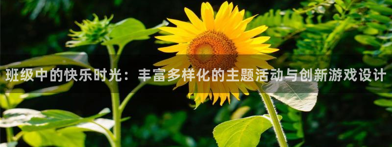 汇富娱乐登录：班级中的快乐时光：丰富多样化的主题活动与创新游戏设计